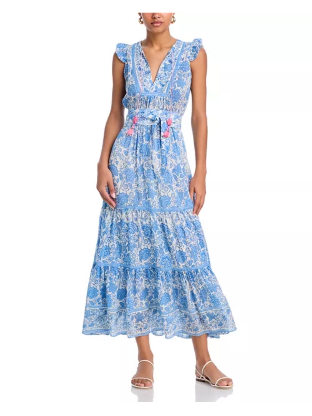 Bell Blue Floral Maxi Dress
